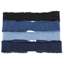  Unisex Punk Wide Denim Chokers Necklaces for Women Men Simple Gothic Collar Necklaces Black Blue Fashion Jewelry Wholesale Gift 