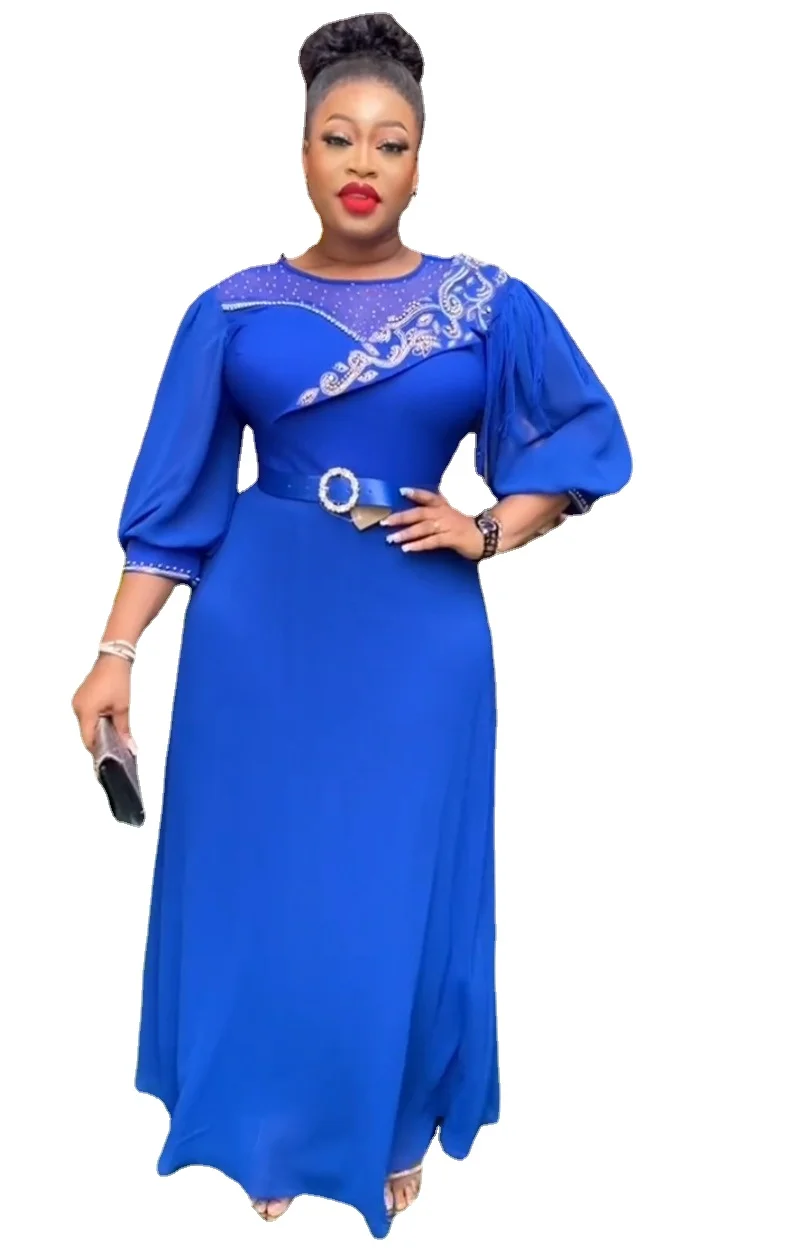 

African Dresses for Women Luxury Evening Dresses for Women Abaya Africa Tassel Bodycon Gown Wedding Party Dress African Clothing