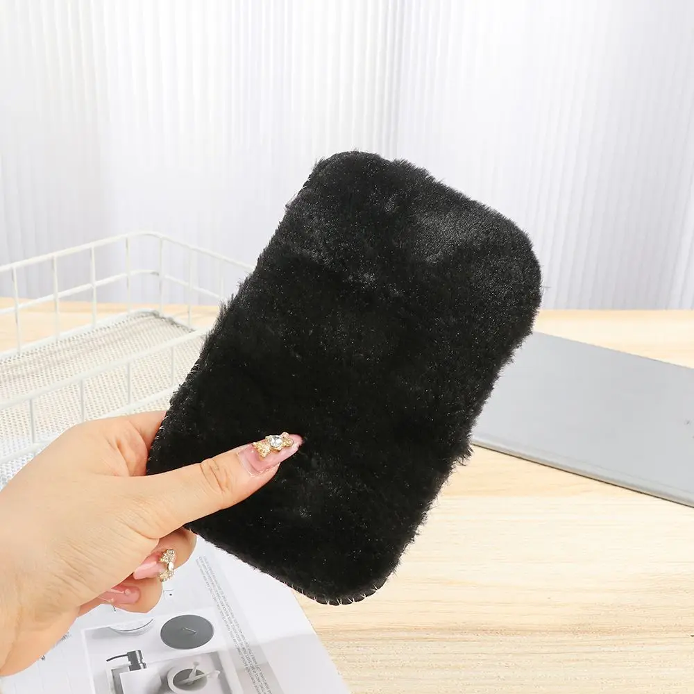 Shoe Gloves Shoe Care Brush Shoes Cleaner Soft Wool Plush Random Color Polished Gloves Wipe Shoes Handbag 3