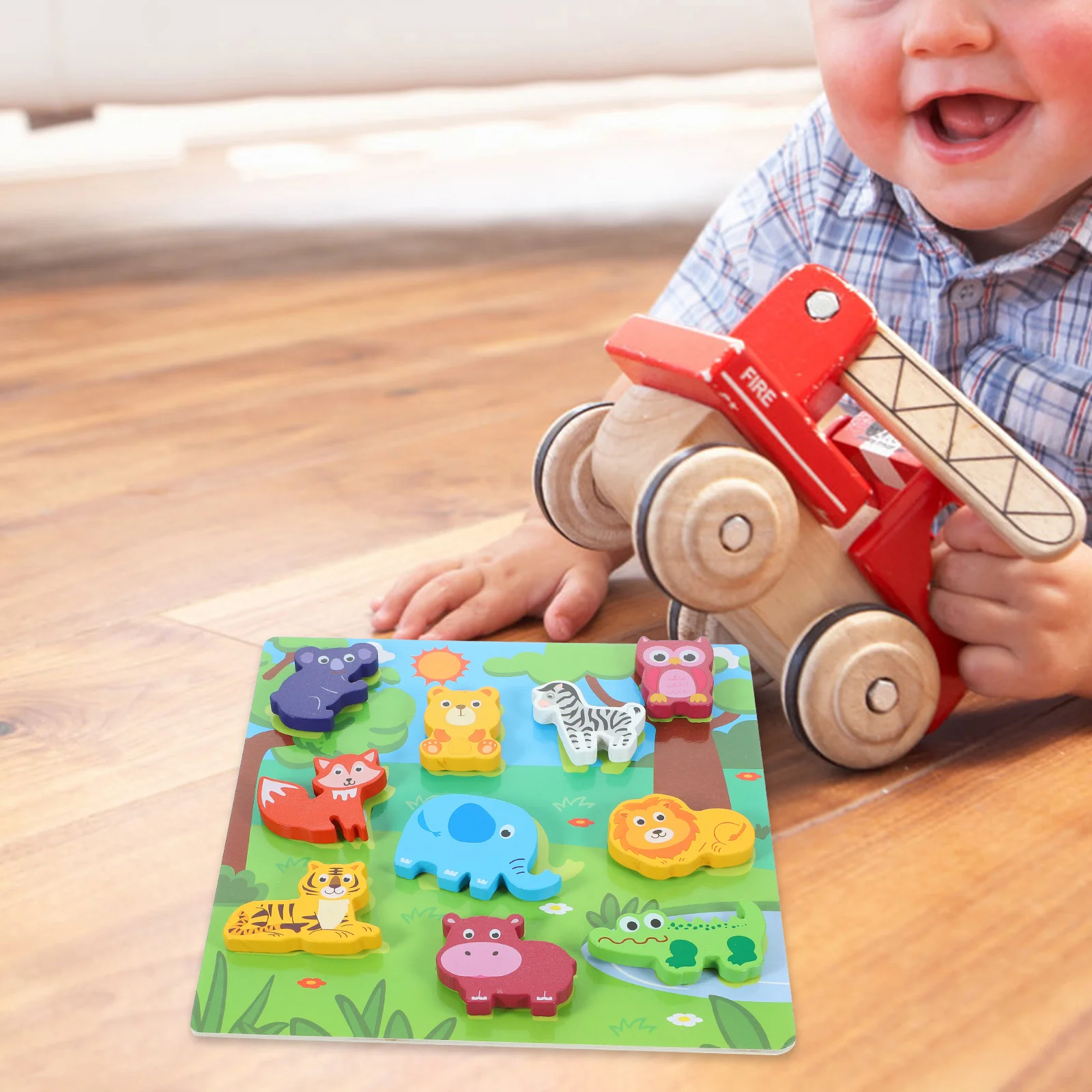 

1 Набор деревянных детских пазлов для дошкольного обучения