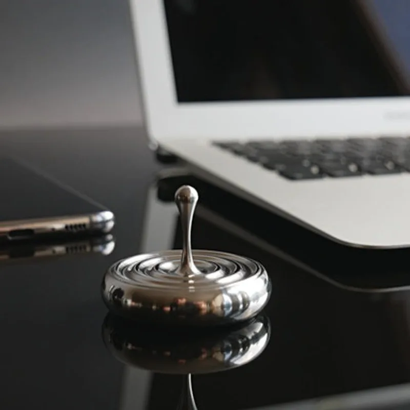 Stress Reliever Toys Water Drop Hand Spinning Top Metal Desktop Magic Fusion Decoration Desktop Gyro Children Adults Office Men