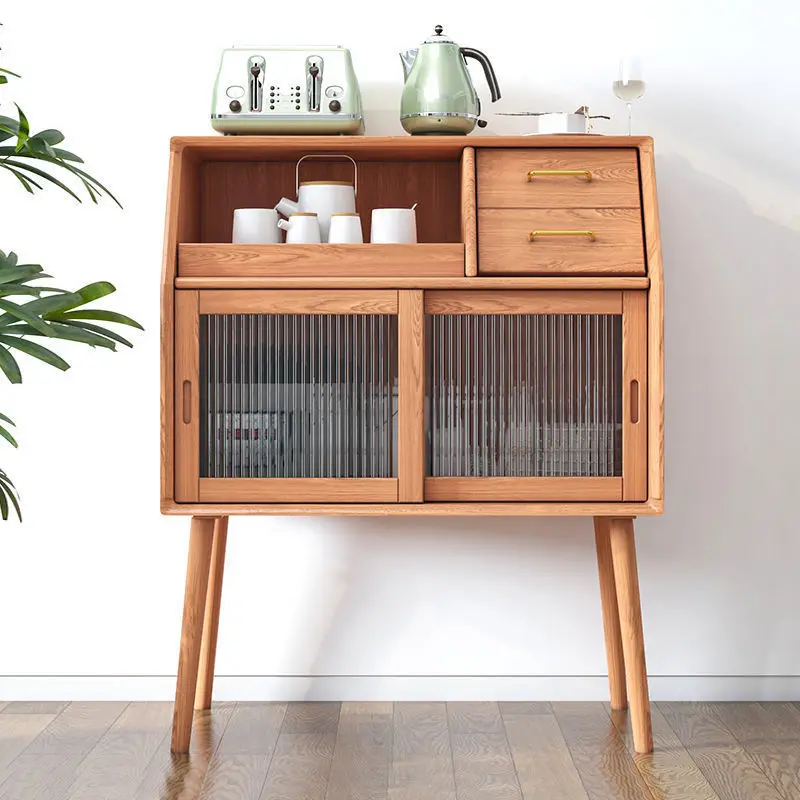 

Japanese Living Room Cabinets Wooden Chest Drawers Home Furniture Modern Glass Side Cabinet Home Tea Cabinet Storage Locker