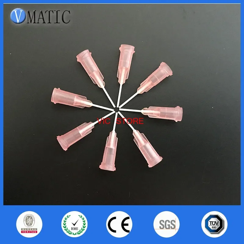 100Pcs 0.5'' 20G Polypropylene Flexible Glue Dispensing Needle Plastic Dispenser Needle Tip 1/2 Inch