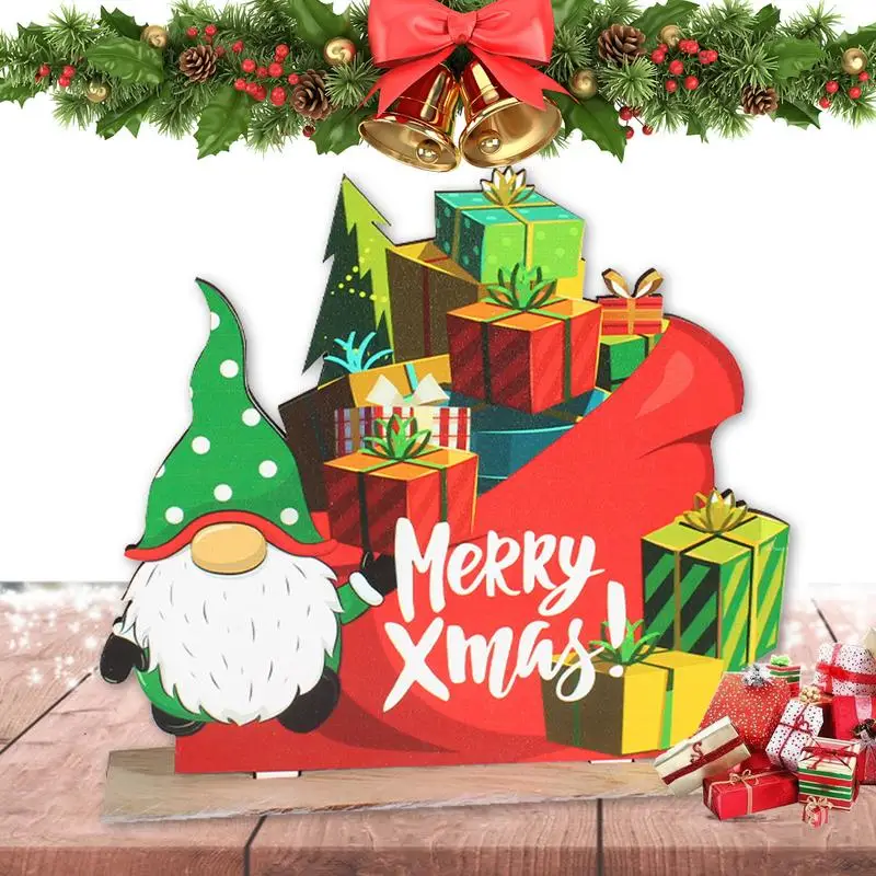 

Рождественский Настольный знак Санта Клаус центральные части стола знаки Счастливого Рождества снеговик радость Санта-Клаус вера оленям