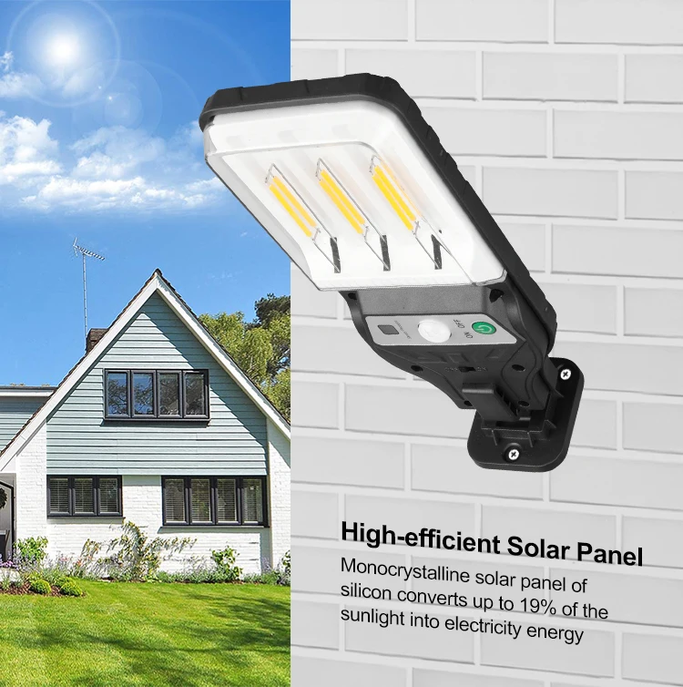 Description Picture 3 of itemOutdoor Solar Lights Motion Sensor Waterproof Wall Lamp Sunlight Lighting Garden Solar Powerful Street Light With Remote Control