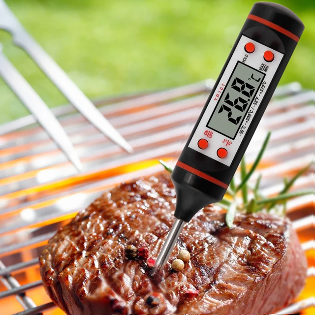 Konyha Szerszám Főzés Étel Hús Azonnali Olvasási Hőmérő Szonda Digitális Bbq Sütőolajtej Toll Stílusú - Image 2