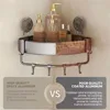 Suction Cup Bathroom Shelves Aluminum Shampoo Rack Without Drilling Corner Shower Shelf Wall Shelf Bathroom Accessories 4