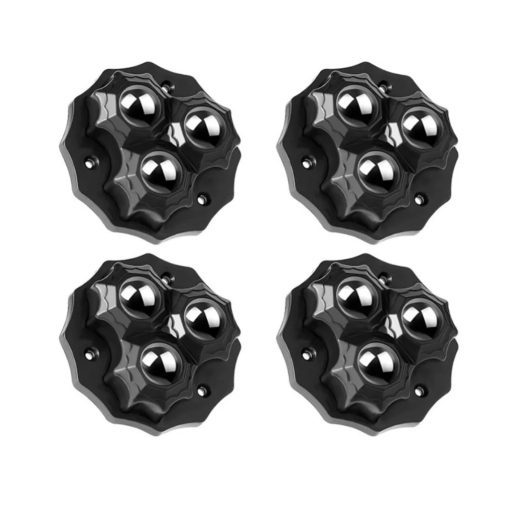 4pcs Casters Wheels For Rotation Storage Box Furniture Home Improvement 360 Degree Swivel Caster Wheel Swivel Paste Accessories