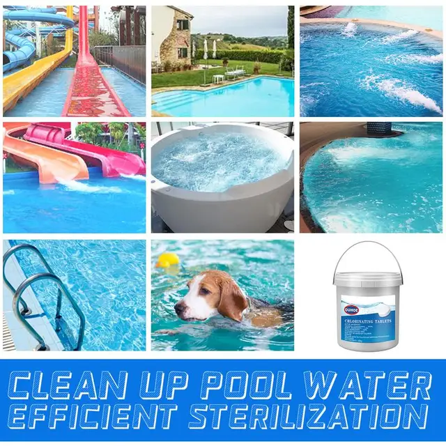 300 G Úszómedence Pezsgő Tabletták Multifunkcionális Medencetisztító Foltok Hatékony Eltávolítása Tabletta - Image 5