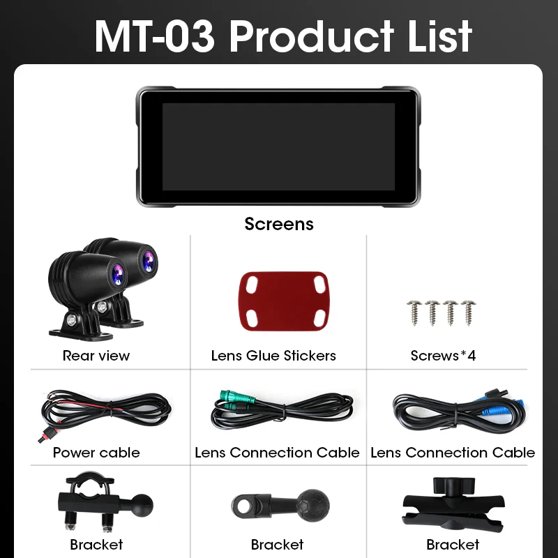 Srnubi Motorrad GPS Navigation Wasserdicht drahtlos Carplay 6,86 Zoll Bildschirm Tragbare Motorrad Android Auto Monitor DVR