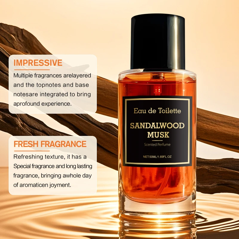 Herrenduft mit holziger Note, Sandelholz-Moschus, frisch und langanhaltend, perfekt für Dates, ein eleganter Duft für Gentlemen, 50 ml_voghion.com