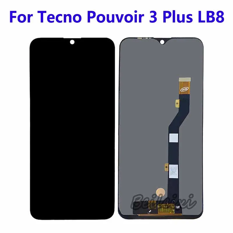 For Tecno Pouvoir 3 Plus LB8 LB8a LCD Display Touch Screen Digitizer Assembly Replacement Accessory