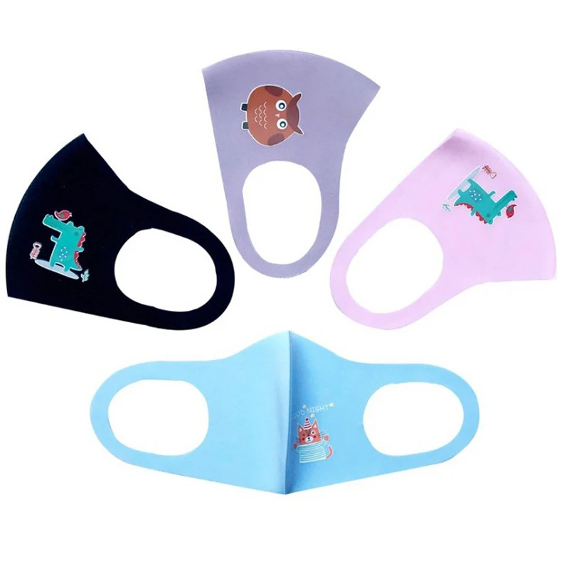 Colorful Reusable Cute Breathable Soft And Comfortable Ice Silk Mask For Children Safety Care Mask