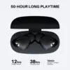 Tribit FlyBuds C1 True Wireless Earbuds Bluetooth Earphones Bluetooth 5.2, 4 Mics 50H Playtime Clear Calls Volume Control 2