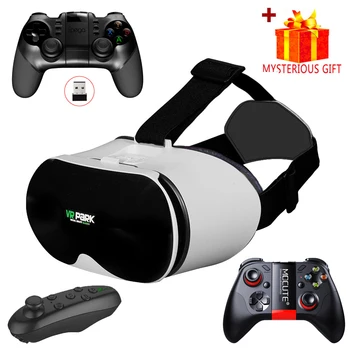 Visore per Realtà Virtuale, Casco VR, Occhiali 3D VR, Controller per Smartphone, Lenti per Cellulare, Dispositivo per Videogiochi