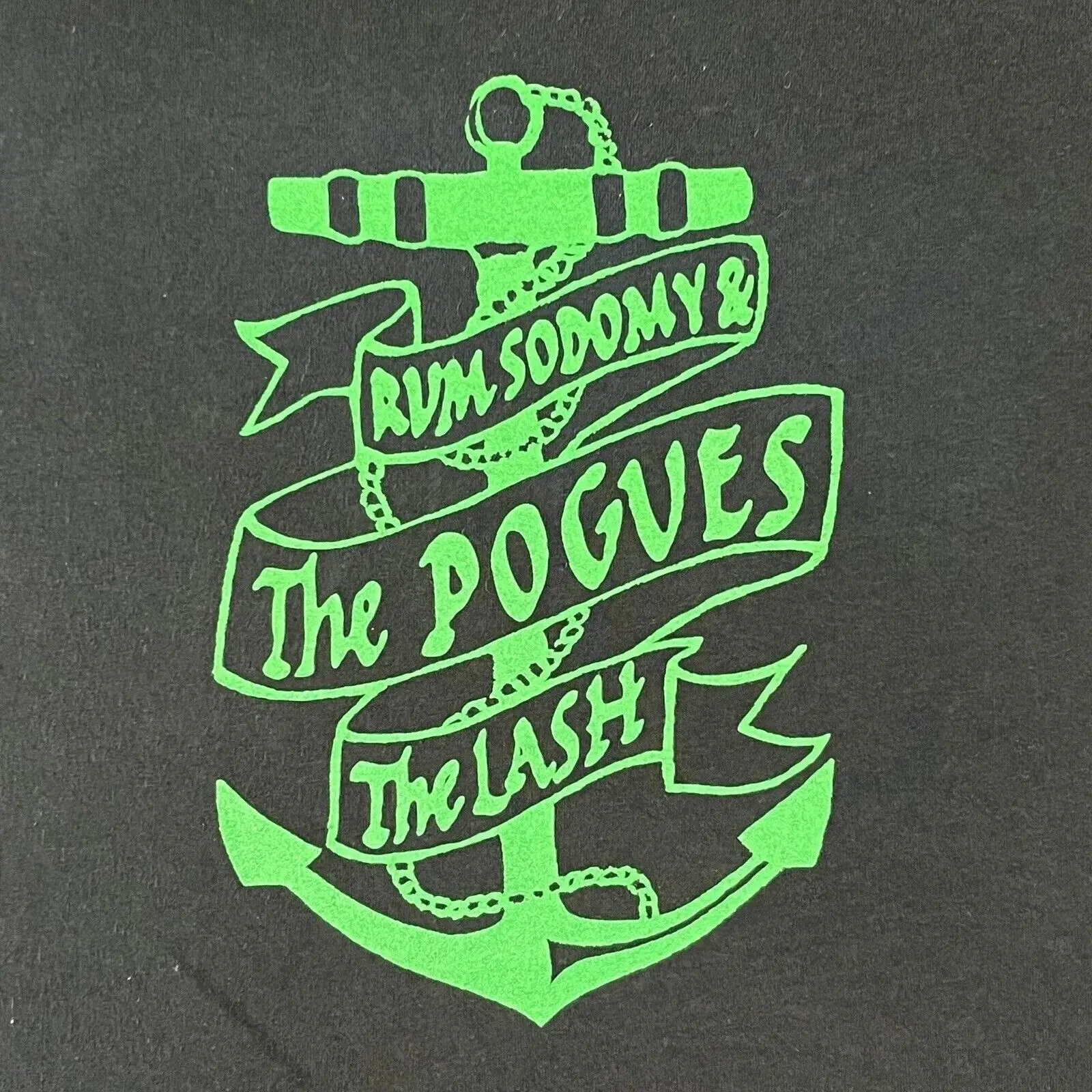 The Pogues 2011 Tour Rum Sodomy & The Lash T-Shirt Xl Gildan, Anchor, Band Tee