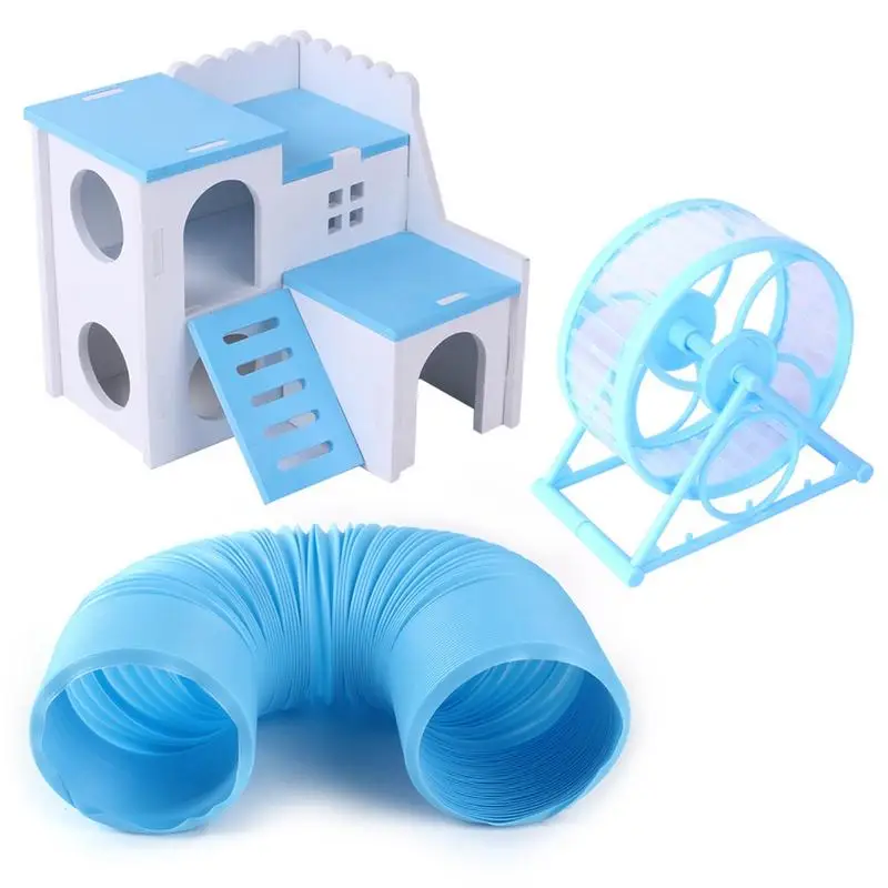 

Морская свинья, обитающая морская свинья, скрывает хомяка, держит домашних животных здоровыми и уютными с кроватями «сделай сам», шкурами и туннелями для