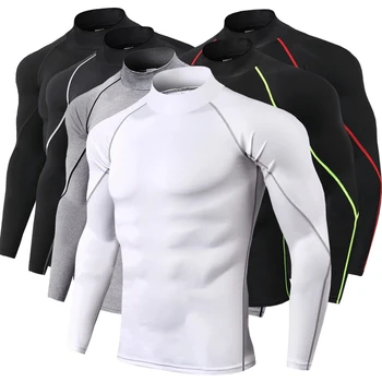 Men’s Bodybuilding Sport Quick Dry Compression Shirt: 1
