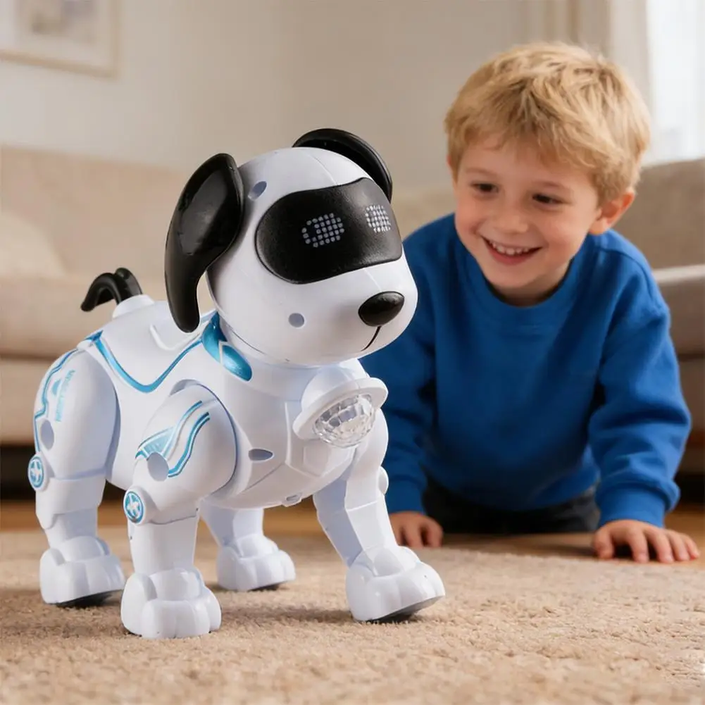 기계식 강아지 지능형 AI RC 로봇 강아지 음성 명령 프로그래밍 가능 노래 춤 전자 스턴트 생체공학 스마트 로봇 강아지