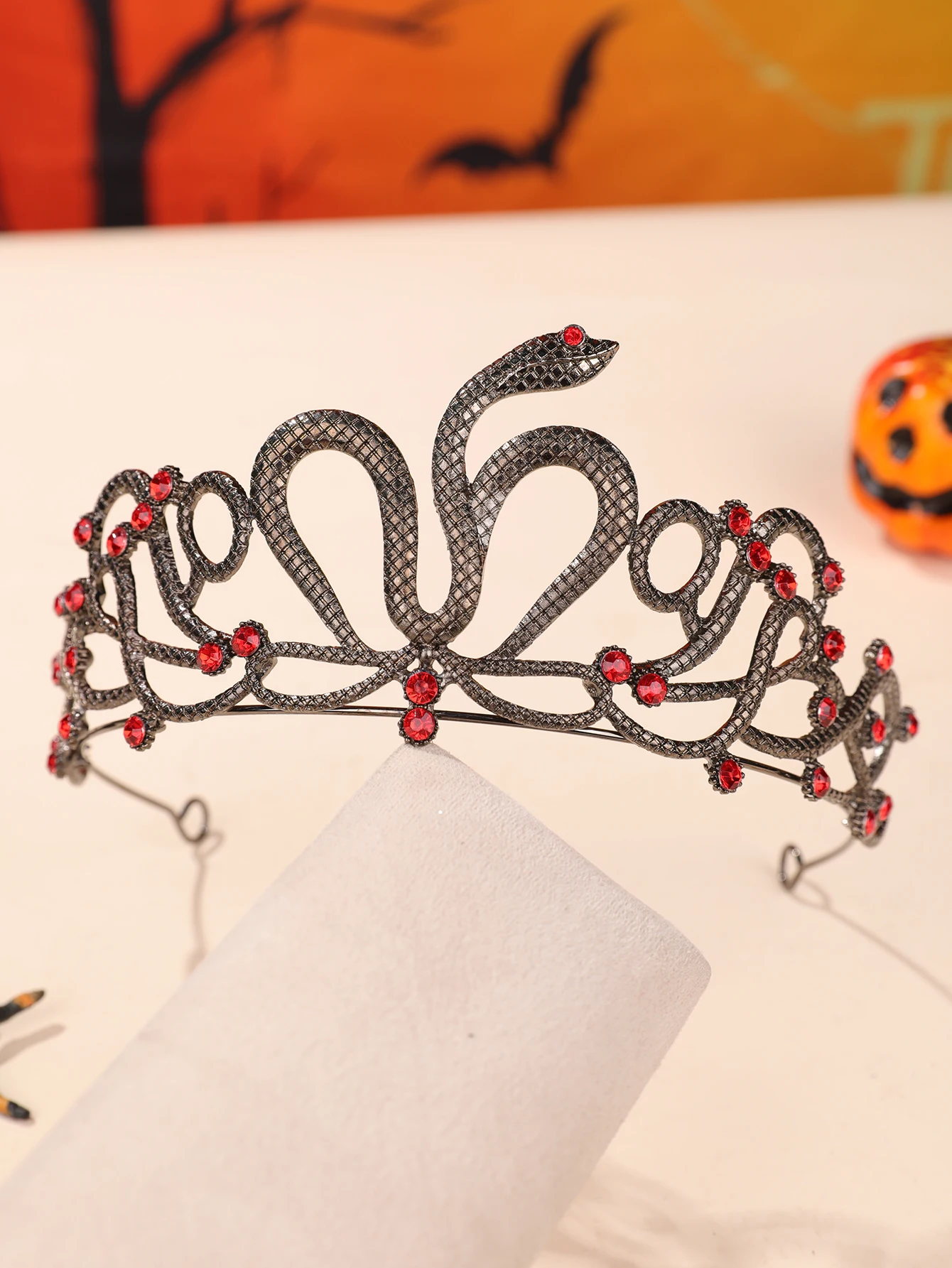 Gothic Halloween Wasser Diamant Krone Kopfbedeckung Dunkles Design Modisches beliebtes Accessoire für Europa – Detail 16