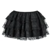 Sexy Layered Mesh Tulle Lace Mini Pleated Skirt Gothic Skirts Showgirl Party Dance Tutu Skirt Plus Size S-6XL 1