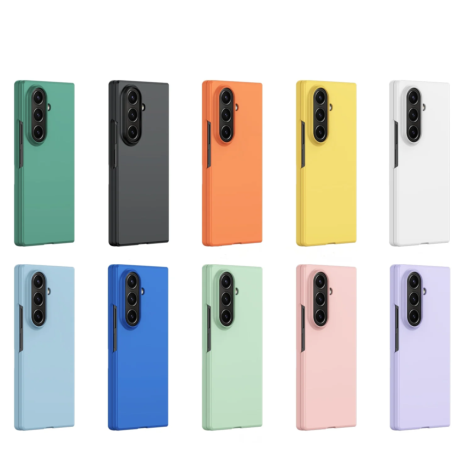 Luxury Skin Feel Shockproof Candy Color Phone Case with Hard PC Cover