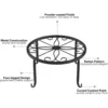 1Pc Metal Plant Stand Flower Pot Base Holder Stool for Home Garden Indoor Outdoor Flower Plant Display Bonsai Holder 6