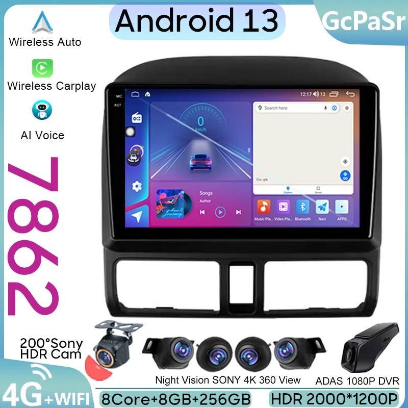 

Автомобильная навигация GPS для Honda CR-V CRV 2 2001 - 2006 Android Авто Радио Мультимедийный стерео видеоплеер 4G IPS WIFI BT No 2din DVD