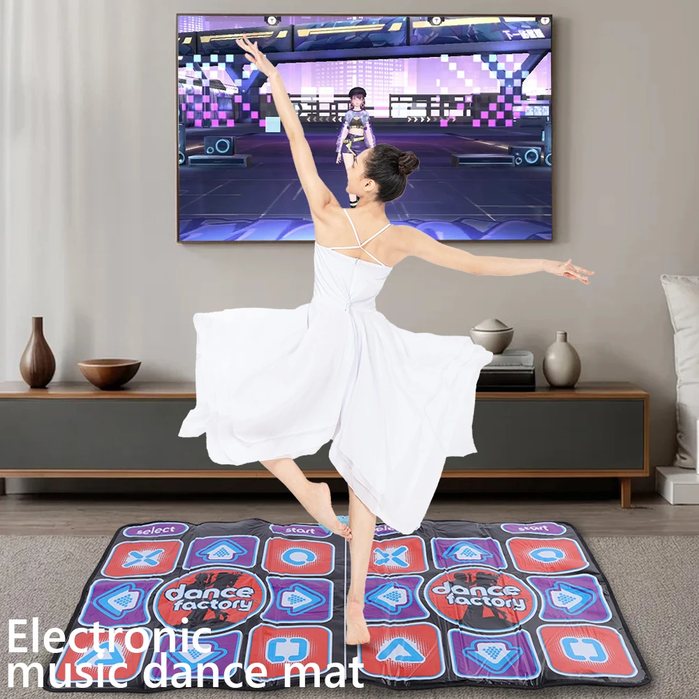 Dance Mats EU Double Dancing Mat Wired with 2 Remote Controller for TV