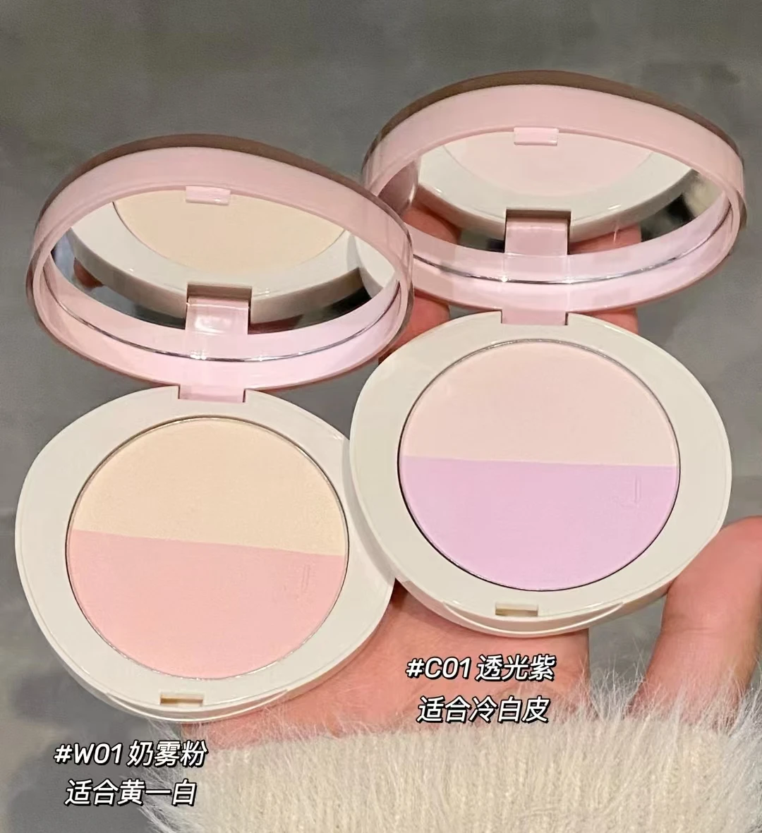 Description Picture 4 of itemJOOCYEE Two-color Setting Powder Oil Control Makeup Fog Matte Ddurable Powder Invisible Pores Delicate