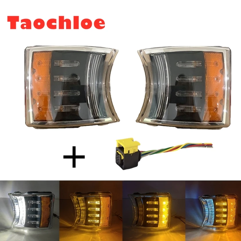 

1x 24V LED Side corner Lamp for Scania Truck lights P380 R450 R480 R560 truck LED Scania corner lamp 1387155 1385410 Emark E9