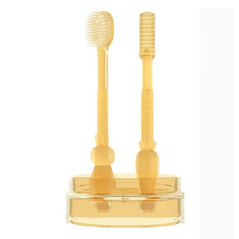 실리콘 혀 브러시  구강 클리너, 부드러운 강모, 낙엽 혀 코팅 클리너,  칫솔, 1  10 개