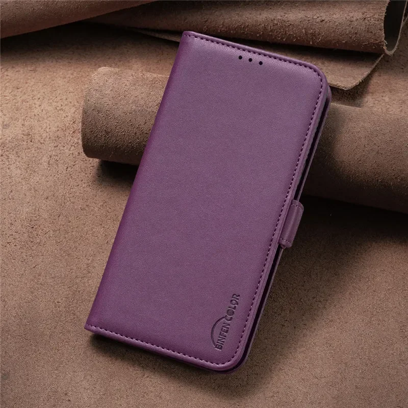 Luxury Magnetic Flip Leather Wallet Case with Card Slot Support - Enhanced Protection & Book Cover Design