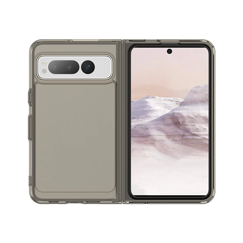 Google Pixel Fold용 캔디 충격 방지 실리콘 범퍼 휴대폰 케이스