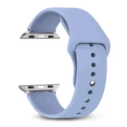 Premium Silicone Watch Band - Elegant and Durable Strap Accessory - 38 40 41 mm M - L (86 stone lotus blue)