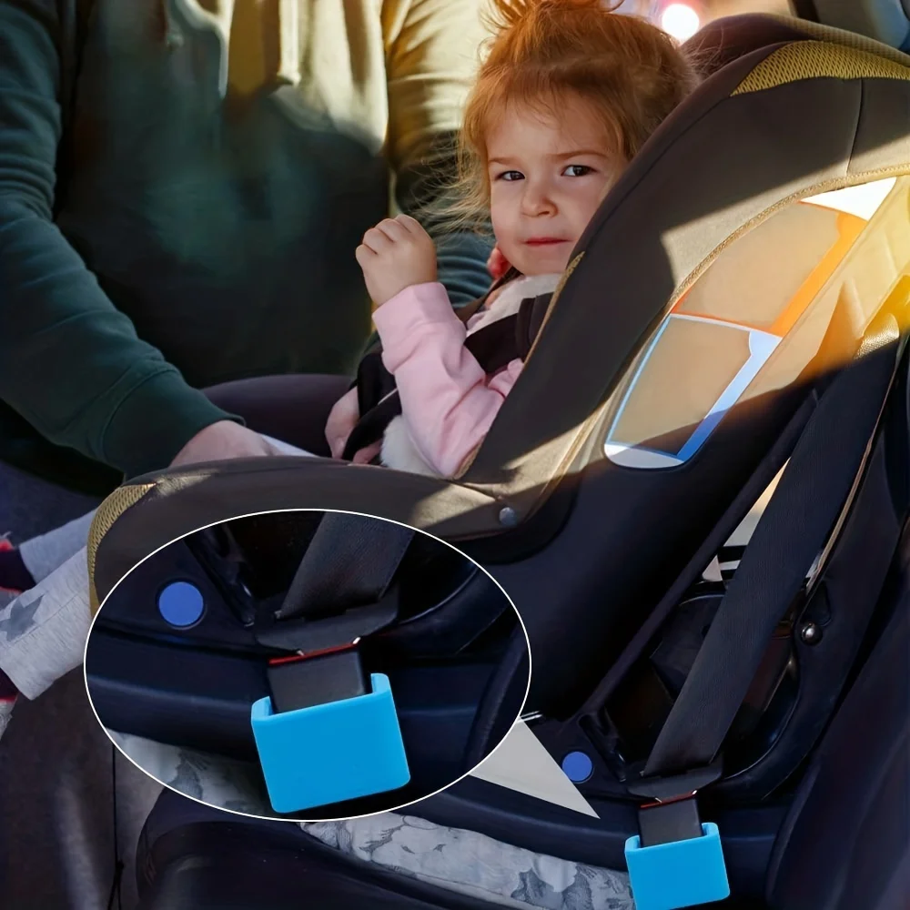 Seat Belt Guard Buckle Up Car Seatbelt Guard Seat Belt Holder Durable Silicone Material Car Accessories Suitable For Kids