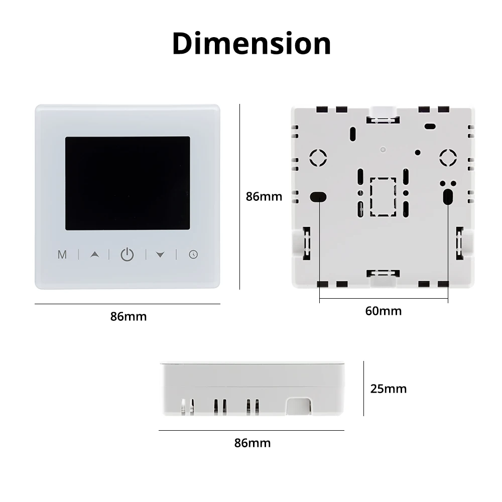 Tuya WiFi Heating Thermostat Smart Home Battery Powered Temperature Controller For Gas Boiler Work With Alice Alexa Google Home