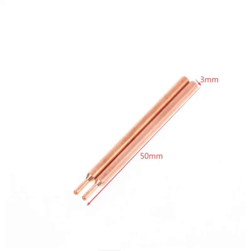 2/5/10 Stück 3MM Lila Kupferoxid-Elektrodenköpfe 18650 Akku Doppelkopf-Punktschweißnadel – Detail 8