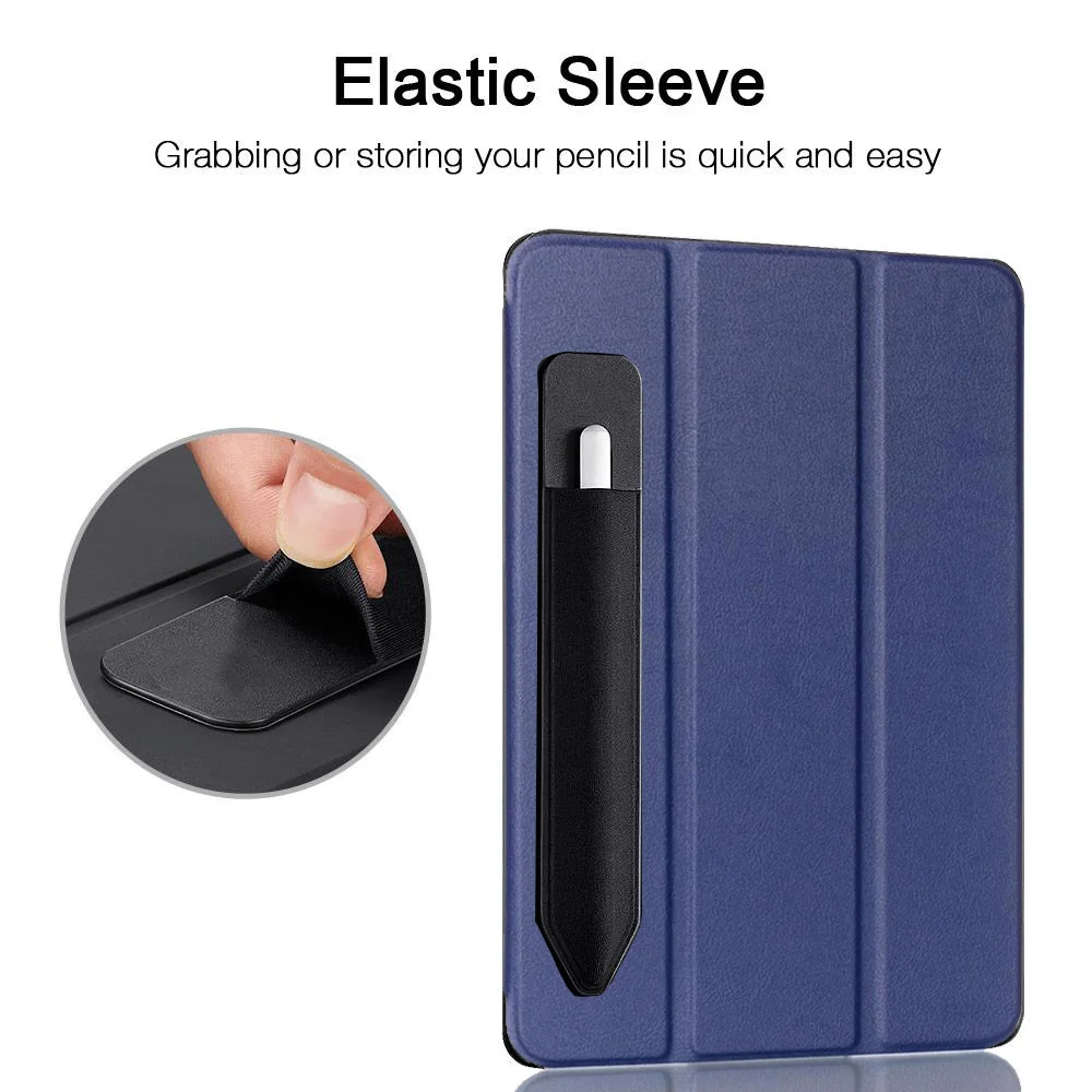 Tablet Case Slim Case For Samsung Galaxy Tab S4 10.5 2018 S Pen Holder Tri-Fold Stand Cover Auto Sleep SM-T830/T835/T837
