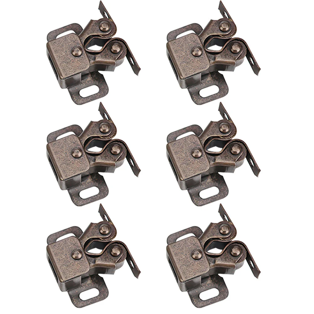 6Pcs Heavy Duty Double Ball Roller Catches Metal Cabinet Latches Cupboard Door Catch Easy to Install and Use magnetic cabinet latches cabinet door latch