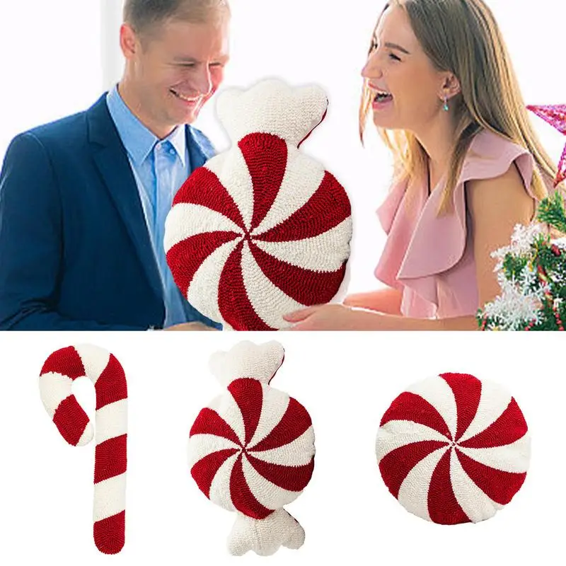 

Christmas Cartoon Candy Cushion Living Room Sofa Cushions New Year's Decoration Cushions Bedroom Bedside Pillow Decoration