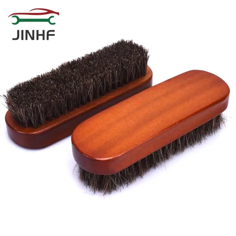 

Car Wash Horsehair Brush Detailing Tools Polished Shoe Cleaning Brush Clean Detail Carwash Interior Accessories Washing Products