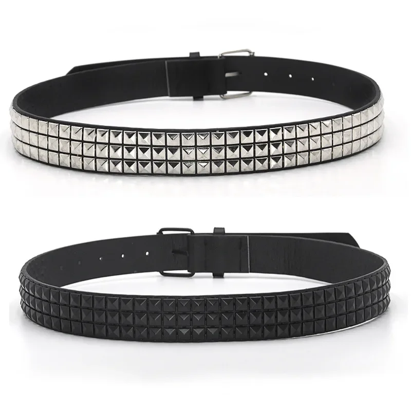 Pyramid Fashion Rivet Belt Men&Women's Studded Belt Punk
