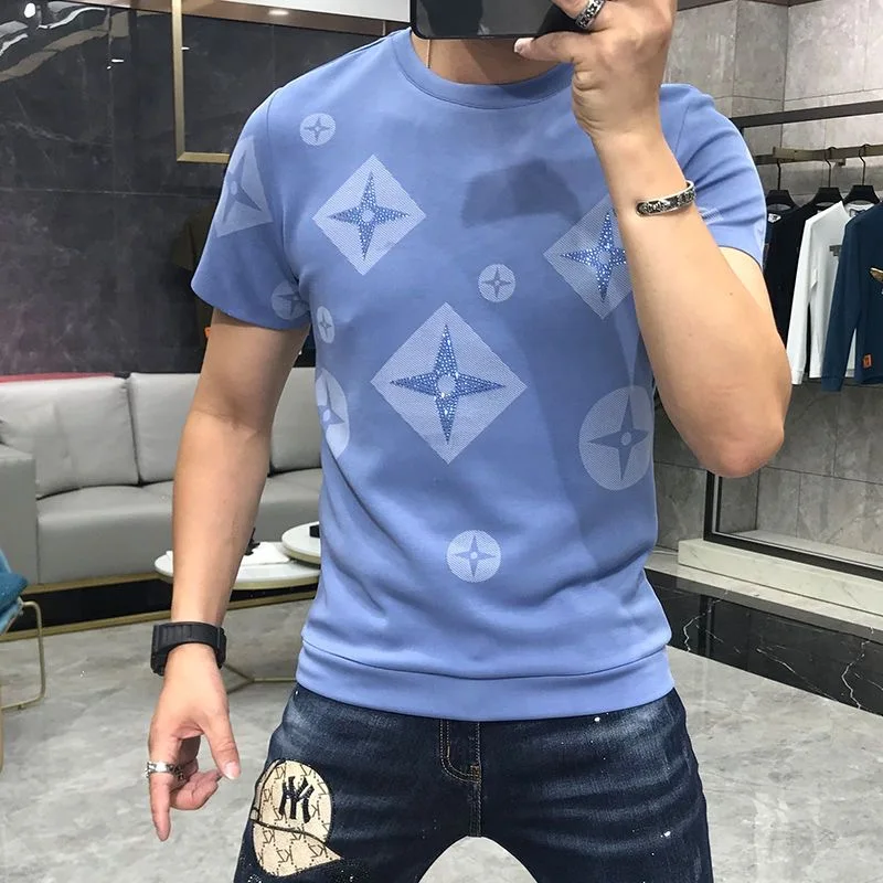 Louis Vuitton Blue & White Gradient Monogram T-Shirt