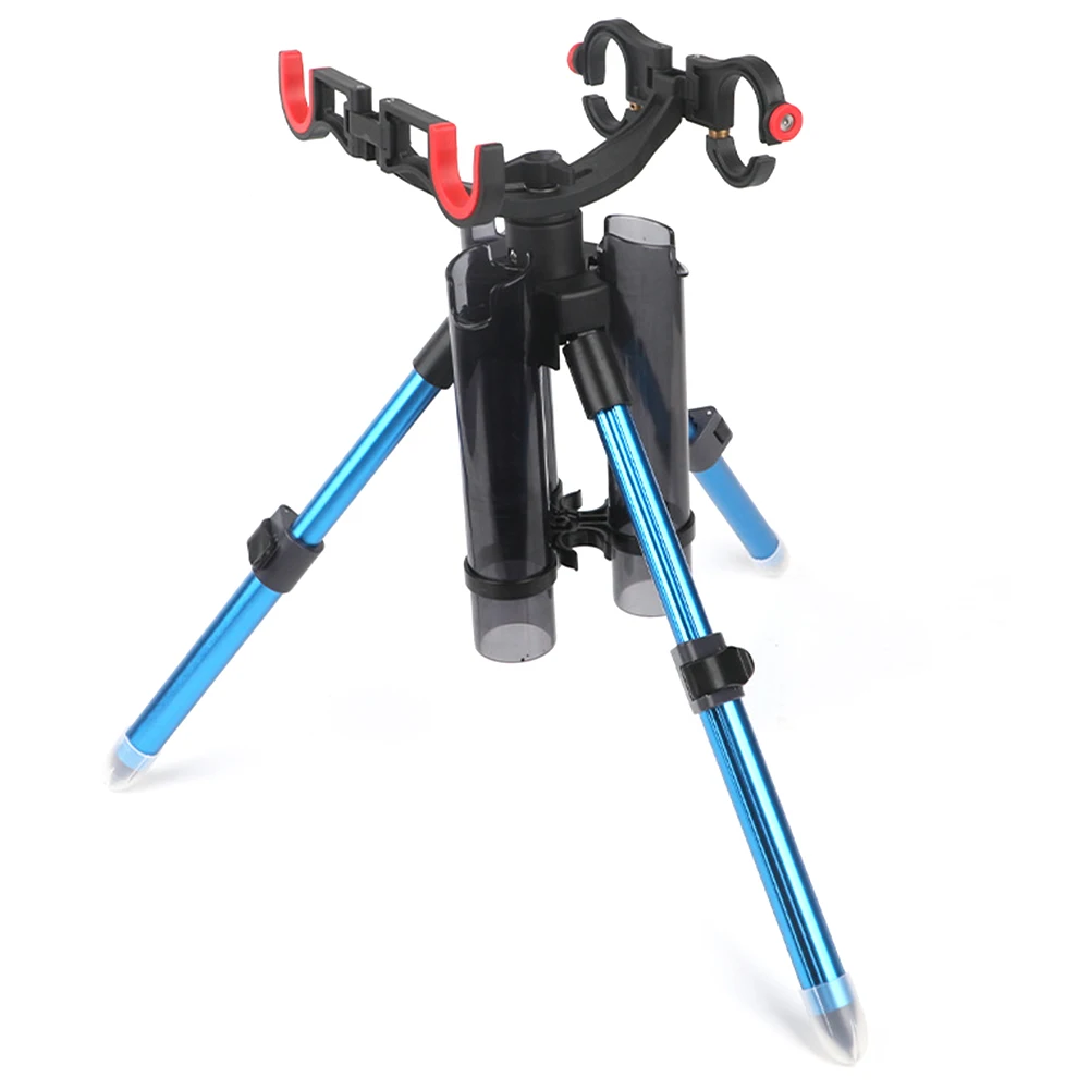 Triangle Fishing Pole Rack Adjustable Foldable Fishing Pole Holder Portable Multifunctional Accessories