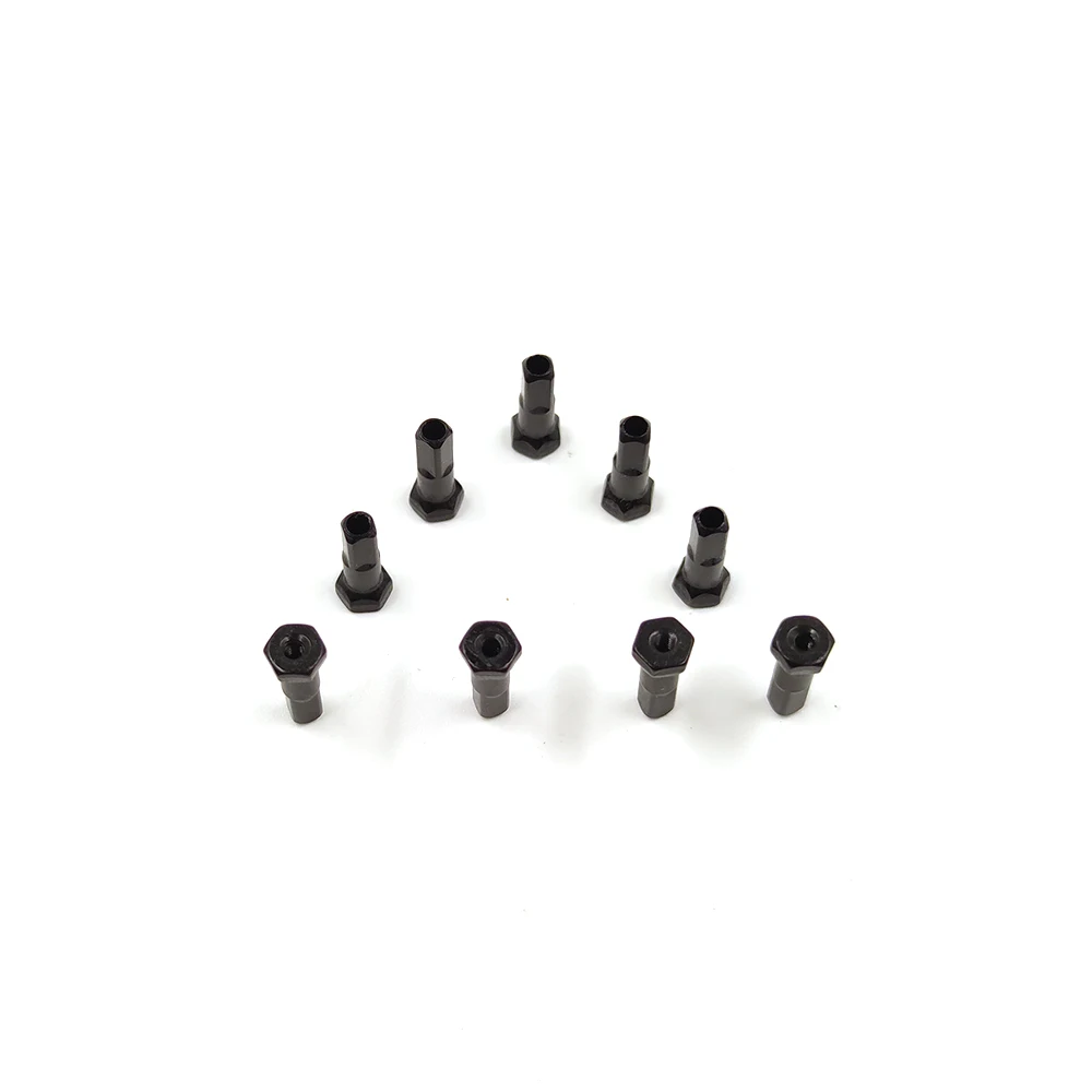 Super Light Pillar PT734H Hexagon Bicycle Nipples 14G Gauge Aluminum Alloy 14mm Black High Strength For MTB Road Bike Spokes