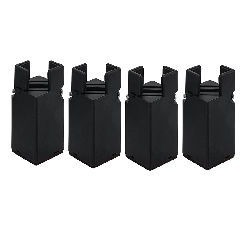 

1Set Furniture Risers With Adjustable Screw Clamp Fit Square/Round Chair Leg Black