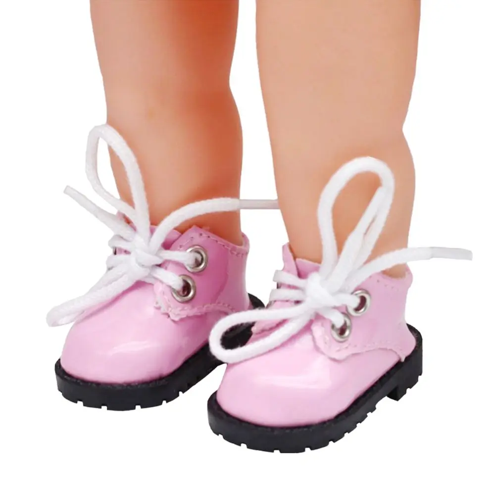Bright Leather Doll Shoes and Mini Clothing Fashion Set