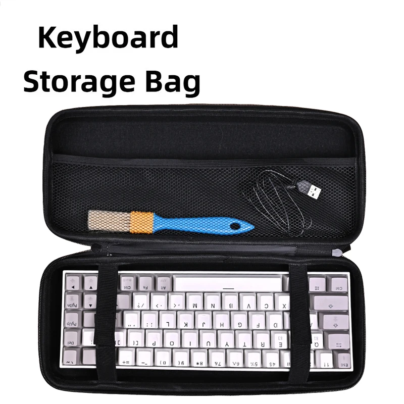 EVA Hard Case Dustproof Water-Resistant Mechanical Keyboard Storage Pouch