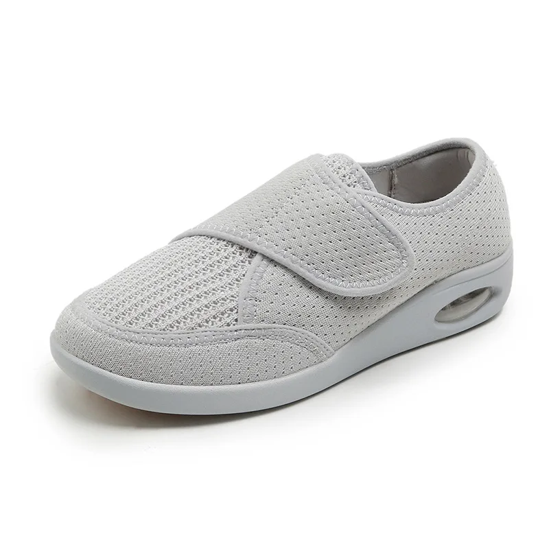 new design hook and loop and  more wide  very soft comfortable health shoes for walking and diabetics for  lady 3